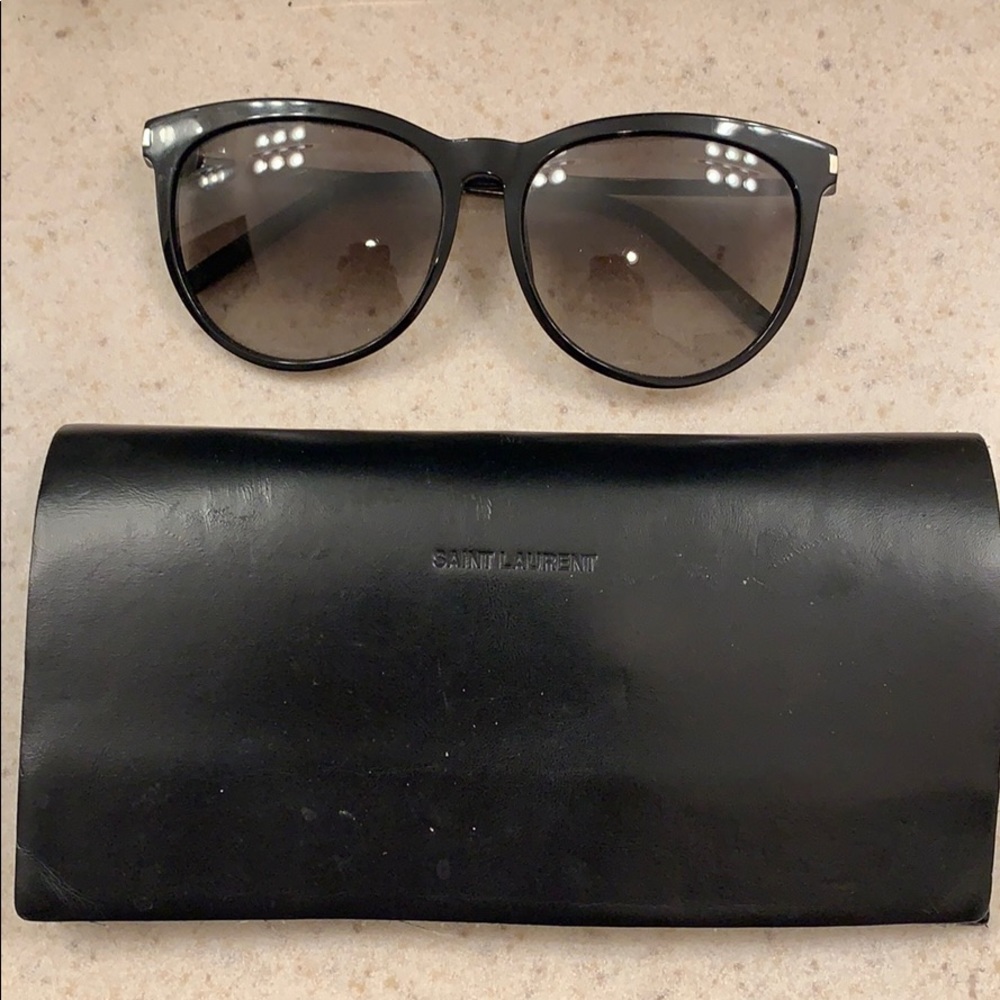 SAINT LAURENT SL24 Black/Silver Sunglasses